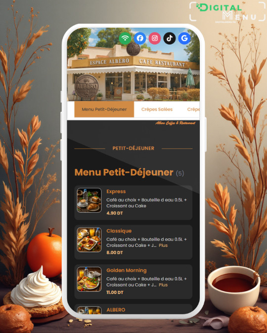 Background - Menu Digital Albero Coffee & Restaurant