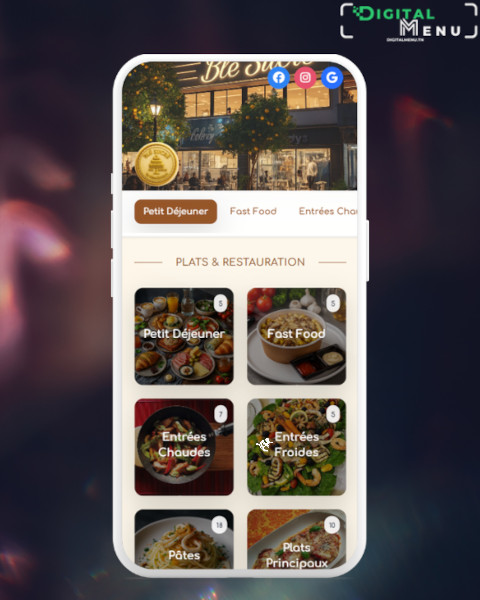 Background - Menu Digital Blé Sucré